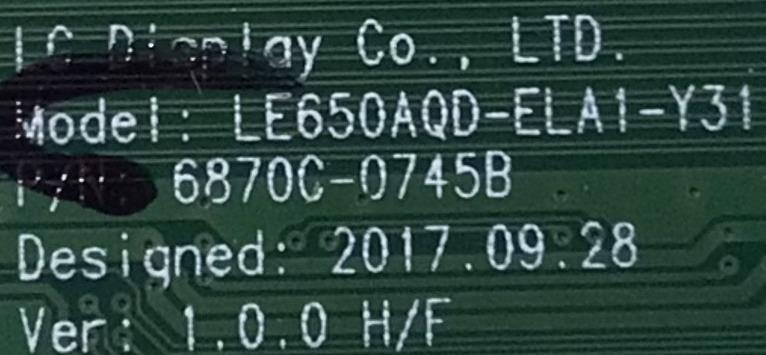 T-CON PARA TV LG / NUMERO DE PARTE 6871L-5540C / 6870C-0745B / 5540C / PANEL LE550AQD (LL)(A1) / MODELO OLED55E8PUA.AUSWLH - Imagen 3
